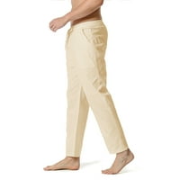 Muške hlače hlače lagane muške elastične svakodnevne kućne hlače široke pamučne Muške hlače u struku joga hlače
