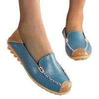 Ženske prozračne cipele Na vezanje, Ležerne ravne cipele u plavoj boji