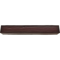 Ekena Millwork 6 W 12 h 16'l 3-strana Riverwood Endurathane Fau Wood Strop Grep, Premium trešnja