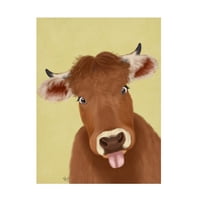 Zapanjujući funk crtež na platnu smiješna Farma krava 2