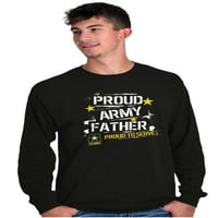 Vojni ponosni vojni otac tata muški majica s dugim rukavima Brisco Brands s