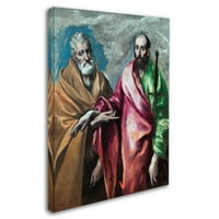 Zaštitni znak likovna umjetnost 'Sveti Petar i sveti Paul' platno umjetnost El Greca