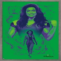 Zidni plakat u pozi žene She-Hulk, uokviren 22,37534