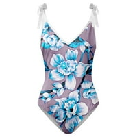 Ženski kupaći kostim s cvjetnim printom u obliku slova B, pregača, suknja, Bikini setovi, Ženski kupaći kostim