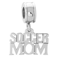 Privjesak za ključeve od nehrđajućeg čelika za nogometnu mamu