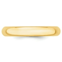 Kvalitetno zlato 1ND 10ND standardna težina, udoban nakit, vjenčani prstenovi, žuta - Veličina 12