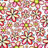 Tkanina za cvjetni kolaž s akvarelom