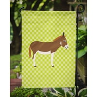 _7673 mini mediteranski magarac sa zelenom zastavom veličina vrta mala, višebojna
