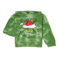 Grinch Boys božićni grafički pulover dukserica, veličina 4-18