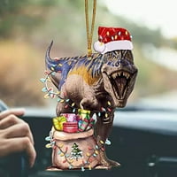 Dinosaur božićno drvce privjesak ukras ekološki prihvatljiv akrilni fini izrada ukrasa za svečani praznični dekor