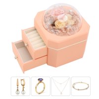 Kutija za nakit, ukrasi za Majčin dan za djevojčice u ružičastoj boji