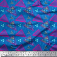 Ručno izrađena tkanina s trokutastim geometrijskim tiskom od Numbera od Numbera