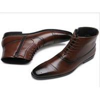 Muške cipele; cipele s perforacijom tipa Brogue; čizme za gležnjeve na vezanje; radne neklizajuće udobne kožne