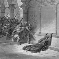 Atholia. Judejska Kraljica 9842-Prije Krista Smrt Atalije. Drvorez