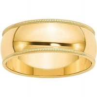 Primarno zlato, karatno žuto zlato, polukružni prsten finog zrna, veličina 4,5