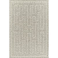 Vanjski tepih u geometrijskoj boji 3' 5' sive boje