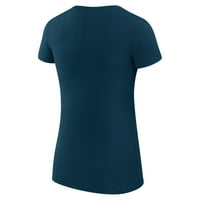 Ženska majica s ugrađenim majicama od 4 do 4 do tamnoplave boje s grafikom tima iz Dome-a