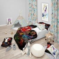 DesignArt 'Tiger i Panther s SPASHES' Modern Kids Duvet Cover Set