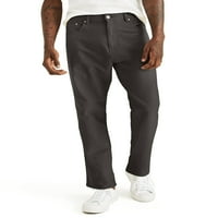Dockers muški veliki i visoki udobni pleteni Jean Cut Straight Fit Smart pleteni hlače
