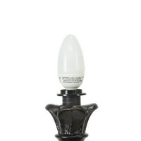 16 tradicionalna rezbarena svjetiljka od smole sa staklenim sjenilom, tamnocrvena
