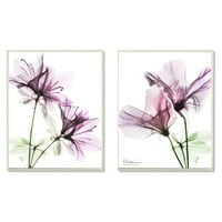 Stupell Industries Purple Flower Bloom Dizajn zidne ploče Alberta Koetsier