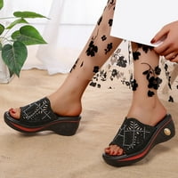 Sandale sa sandalama sa sandalama za ženske platforme Široke modne klinove sandale casual leisure Shoopeble cipele