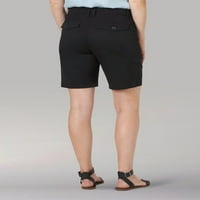 Lee ženske fleksibilne opuštene opuštene fit fit cargo bermude kratke hlače