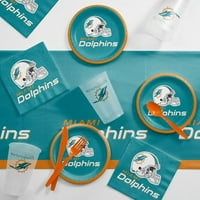 Miami Dolphins Party opskrbljuje komplet za rep, poslužuje goste