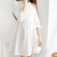 Ženske suknje bijela haljina amb čipkasta haljina u japanskom stilu ljetna bijela suknja,bijela