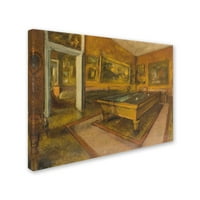 Zaštitni znak likovna umjetnost 'Billiard soba u Menilhubertu' platno umjetnost od Degas