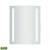 Led leđa osvijetljeno zidno ogledalo u brušenom aluminiju s Bluetooth audio zvučnikom senzor dodira Dimmer W h